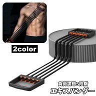 送料無料 エキスパンダー 負荷調節 5段階 チューブ 取り外し可能 スポーツ フィットネス トレーニング ス…