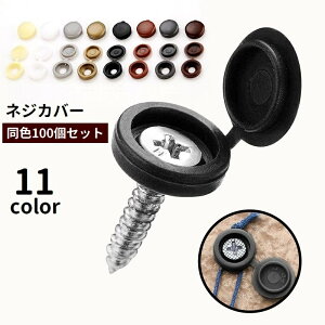 送料無料 ネジカバー 100個セット ネジキャップ ネジ隠し 化粧ビス 飾りビス 飾りねじ 装飾 保護 工具 DIY 素材 家具 便利 インテリア