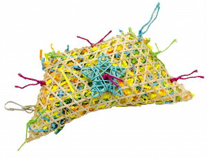 送料無料 おもちゃ 鳥 オウム 鳥のおもちゃ オウムの玩具 竹編み 草編み 木製 柔らかい フック式 吊り下げ式 柔軟性 カラフル 鮮やか 噛む つつく 咀嚼 ストレス解消 退屈解消 暇つぶし ケー