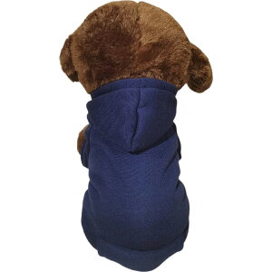 送料無料 ドッグウェア パーカー 犬服 ペット用品 ペットウェア 洋服 犬用 猫用 小型犬 プルオーバー フード付き 裏起毛 袖あり ポケット 無地 シンプル カジュアル 可愛い おしゃれ あった