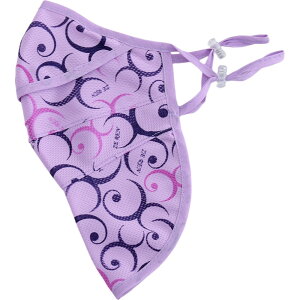 送料無料 フェイスマスク フェイスカバー 口開きマスク 口開き 食事 介護 飲食 口が開いている 便利グッズ 布マスク 長さ調整 レディース 婦人 女性 大人 飛沫対策 メッシュ 通気性 お出かけ