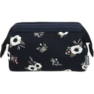 送料無料 化粧ポーチ メイクアップ ポーチ がま口 ファスナー 収納 整理 ミニバッグ 小物入れ 旅行 トラベル用品 コスメポーチ プリント 花柄 フラミンゴ