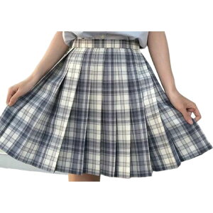 送料無料 コスチューム 制服風 スカート リボン 2点セット レディース ボトムス プリーツスカート 膝上丈 チェック柄 大きいサイズ かわいい 学生服 コスプレ 衣装 カラバリ豊富 ピンク イエ