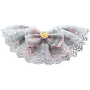 送料無料 ペット用スタイ よだれかけ ペット用品 犬 猫 イヌ ネコ 蝶ネクタイ レース ドッグウェア アクセサリー チェック柄 おしゃれ かわいい キュート 小型犬 上品 ベビースタイ プレゼン