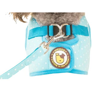 送料無料 ハーネス リード 2点セット 犬用 ペットグッズ 胴輪 散歩紐 牽引紐 平紐 ナスカン マジック テープ デニム生地 シンプル 無地 星柄 ストライプ柄 ドット チェック柄 犬用品 犬グッズ