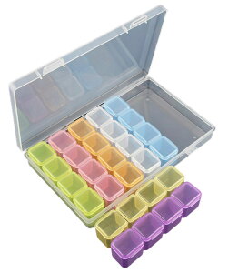 送料無料 ビーズ収納ケース ビーズ収納ボックス 小分け 整理 透明 クリア 小物入れ アクセサリー ネイル パーツ 手芸 DIY ハンドメイド 手作り プラケース 便利 見える 箱 道具