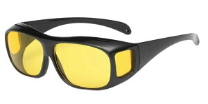 送料無料 オーバーサングラス オーバーグラス メガネの上から サングラス 運転 ドライブ 夜間 雨天 まぶしさ軽減 カラーレンズ 黒縁 ゴーグル メンズ レディース おしゃれ シンプル ゴルフ