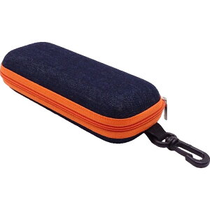 送料無料 眼鏡ケース メガネケース サングラスケース レディース メンズ ファスナー フック付き デニム 眼鏡入れ メガネ収納 持ち運び 携帯 カジュアル シンプル 女性用 男性用