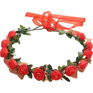 送料無料 花冠 花かんむり ヘッドドレス バラ 薔薇 フラワーティアラ レディース ウエディング フラワー ブライダルヘッドピース パーティー ティアラ 可愛い