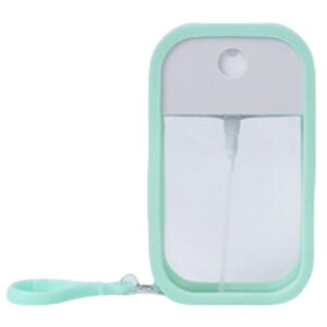 送料無料 スプレーボトル アトマイザー カード型 50ml 詰替容器 クリア 透明 キーホルダー フック付き 持ち運び 携帯 薄型 かわいい おしゃれ