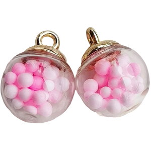 送料無料 ガラスドームチャーム 4個セット アクサセリーパーツ ガラスボール スパンコール 五芒星 星型 ハンドメイド ペンダント ピアス かわいい おしゃれ きれい カラバリ豊富