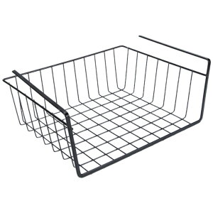 送料無料 吊り下げラック 吊り下げ棚 棚下 戸棚下 収納用品 カゴ ワイヤーバスケット スペース活用 シンプル おしゃれ キッチン 台所