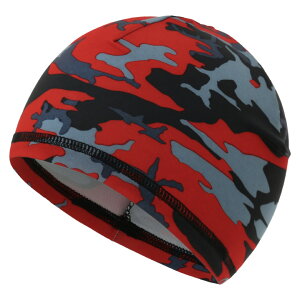 送料無料 インナーキャップ 3枚セット スポーツ用品 迷彩 モザイク グレー ブルー レッド ムレ防止 ヘルメット 自転車 バイク 工事