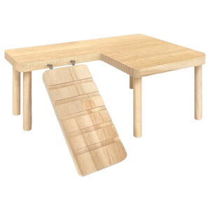 送料無料 小動物用テーブル 小動物用ハウス ペット用品 ハムスター モルモット 階段 テーブル ステップ 木製 ペットのおもちゃ おうち かわいい ナチュラル