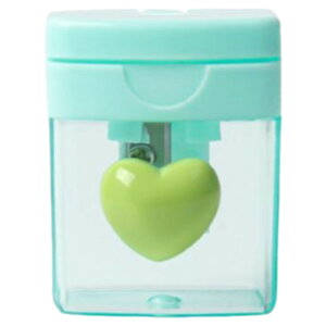 送料無料 鉛筆削り シングルホール ダブルホール 女の子 学校 オフィス 仕事 コンパクト 小さい 持ち運び 軽い ハート かわいい おしゃれ パステルカラー