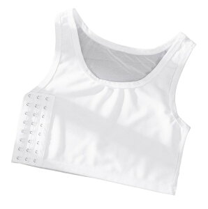 送料無料 補正下着 ナベシャツ 3段フック式 レディース インナー 下着 メッシュ 通気性 ホック式 男装 胸つぶし 胸サポーター 胸コルセット 胸揺れ防止