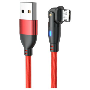 送料無料 USBケーブル Type-C Micro TYPE-B microB 180度回転式 1m 高速充電対応 充電ケーブル データ転送 ライト スマートフォン Android 角度 便利アイテム おしゃれ マイクロUSB タブレット スマホ ケー