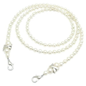 送料無料 メガネストラップ マスクストラップ 眼鏡ストラップ パール調 フェイクパール 首掛け レディース メガネチェーン マスクチェーン おしゃれ 落下防止 紛失防止 置き忘れ防止 お出