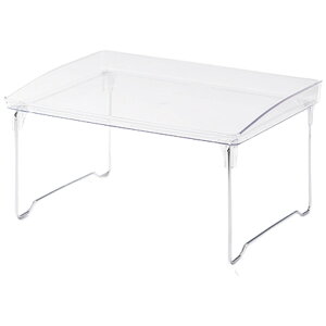 送料無料 卓上ラック 机上台 本立て 本棚 置棚 小物収納 インテリア クリア 透明 ミニ 1段 整理 整頓 文房具 書類 リビング オフィス