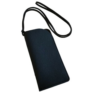 送料無料 メガネケース 眼鏡ケース ストラップ付き ネックストラップ 首掛け レザー調 メガネ入れ サングラスケース フェイクレザー メガネ収納 眼鏡保護 持ち歩き便利 落下防止 紛失防止