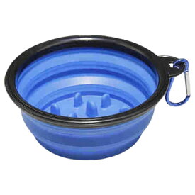 送料無料 フードボウル 早食い防止 ペット用品 早食い防止食器 ペット用食器 折り畳み ポータブル 犬 猫 ペット フードボール 餌入れ 水入れ お出かけ 持ち運び コンパクト