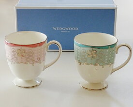 ウエッジウッドWEDGWOOD プシュケ・プシュケ ローズ マグ リー ペア【御結婚御祝・内祝・新築御祝・還暦御祝・御礼・寿、普通ギフト包装可能】