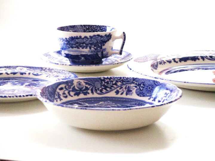楽天市場】スポ―ドSpode ブルー イタリアン 食器5点セット : 輸入洋食 