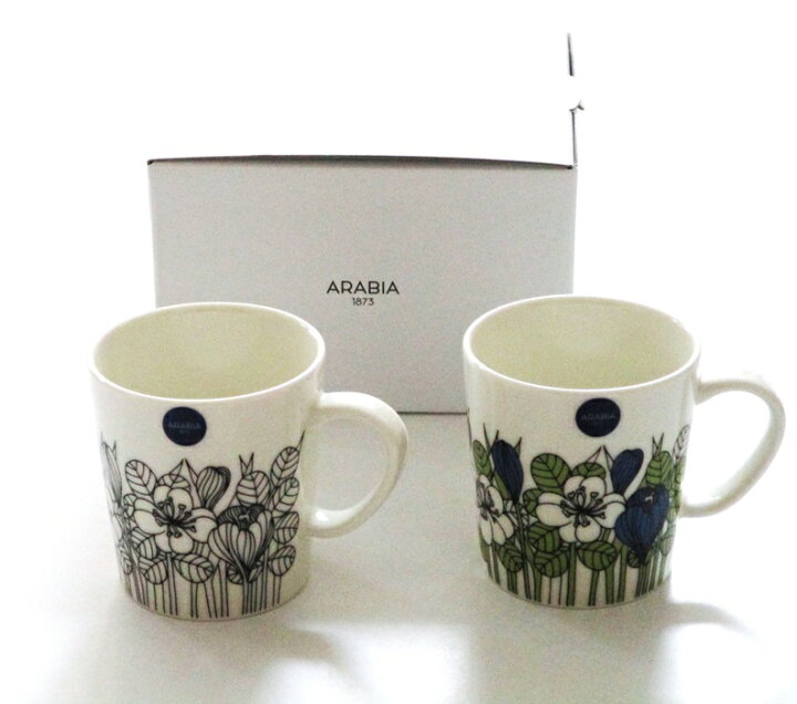 楽天市場】アラビア ARABIA クロッカスKrokus マグカップ 300ml ペア 