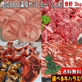 焼肉 バーベキュー 肉 焼肉セット 豚肉 焼き肉 3.0kg バーベキュー 食材 BBQ 肉 焼き肉セット タン 牛カルビ 牛バラ 牛ハラミ 牛肉 バーベキューセット 食材 バーベキュー肉 BBQ 食材 焼肉 豚肉 送料無料 8〜12人前