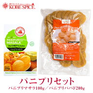 パニプリマサラ100g +パニプリパパド200g セット Panipuri Papad With Masala Set 送料無料 【10%OFF】