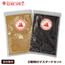 【10%OFF】2種類のマスタードセット(各100g） イエローマスタードシード カナダ産 と ブラウンマスタードシード手作りマスタードセット,お試し,原型,マスタードシード,業務用,神戸スパイス【ゆうパケット便送料無料】,MT