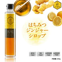 生姜 シロップ はちみつ 蜂蜜 ハチミツ しょうが ジンジャー 無添加 人気 無糖 無着色 効果 効能 冷え 対策 ショウガオール 温活 国産 高知 1本 235g