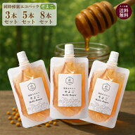 国産 そよご はちみつ エコパック 90g 3個 5個 8個 セット 非加熱 ハチミツ お試し 純粋 無添加 ソヨゴは…