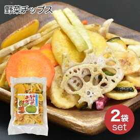 野菜チップス（2袋） 信州物産 7種類の野菜で美味しい おやつやサラダにも ポリポリ食感 ヘルシー ミックス 野菜の風味 こどものおやつ スナック バナナチップ