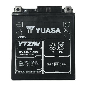 OPEN SALE 12���܂ł̒����͓����o�� 26�N�� TAIWAN YUASA �o�b�e���[ ��p���A�T�o�b�e���[ YTZ8V �t���[�d��
