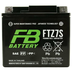 OPEN SALE 12���܂ł̒����͓����o�� �^�C �É͓d�r FURUKAWA BATTERY FTZ7S �����[�d�ς� �݊�YTZ7S TTZ7SL �o�b�e���[