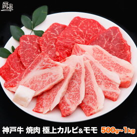 【父の日 にもおすすめ】神戸牛 焼肉 セット 極上 カルビ ＆ モモ（冷蔵）【あす楽対応】ギフト プレゼント 内祝い お返し お祝い 誕生日 結婚祝い 出産祝い 結婚内祝い 出産内祝い 牛肉 肉 グルメ 焼き肉 赤身 霜降