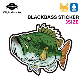 ブラックバス　ステッカー　かっこいい！釣りのお供に！