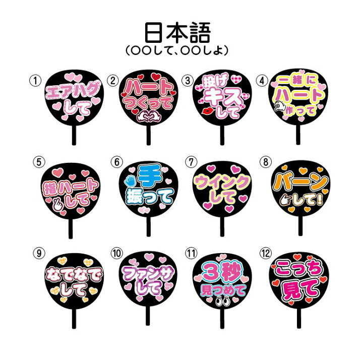 うちわ文字 