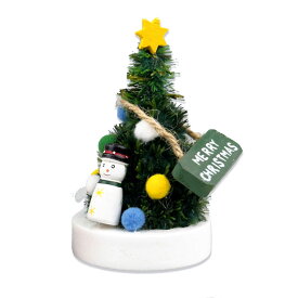 【予約販売】ミニクリスマスツリー 手作りキット キット レッド ホワイト サンタクロース スノーマン 制作 ミニツリー 卓上 ハンドメイド DIY 手作り 置物 デスク テーブル ナチュラル ミニ 小物 クリスマスツリー 装飾 クリスマス