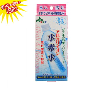 アルカリイオン水素水 ペットボトル用浄水器 携帯 スーパーイオン水 スティック 送料無料