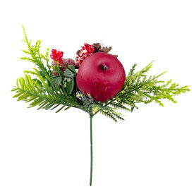 アップル松かさピック クリスマス リース ハンドメイド資材 手作り 造花 素材 材料 部品 パーツ 自然 天然 リース フラワーアレンジメント 工作 華やか 綺麗