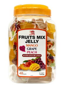 フルーツミックスゼリー　48個入り　Fruit Mix Jelly 48Cups