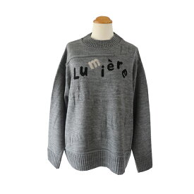 【日本製】英字ロゴ　ニット　プルオーバー