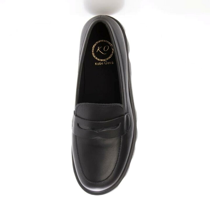 楽天市場】日本製 4E 幅広 本革 厚底 ローファー 走れる 外反母趾 幅広 