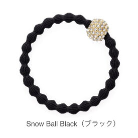 ¥3960以上送料無料！【byEloise】[正規販売店] ＊Snow Ball Black＊Snow Ball White＊ ヘアアクセサリー ブレスレット ヘアゴム シュシュ ユニセックス イギリス ロンドン ブランド 可愛い かわいい スワロフスキー 上品 切れにくい プレゼント おしゃれ キッズ