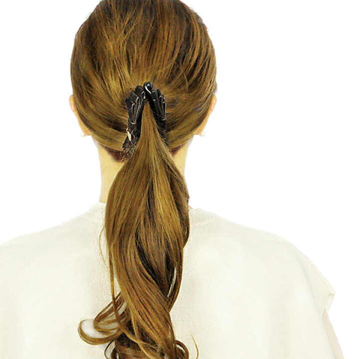 楽天市場】送料無料☆ ベロアリボン バナナクリップ ヘアクリップ  