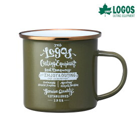 ロゴス LOGOS クラシコホーローマグ（オリーブ） 81280061