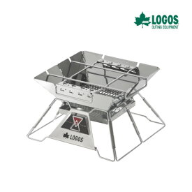 ロゴス　LOGOS The ピラミッドTAKIBI M　81064163 バーベキューコンロ BBQ アウトドア キャンプ バーベキュー たき火台 焚火 料理 串焼き コンパクト収納