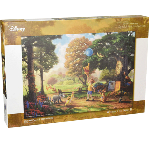 【新品】テンヨー 1000ピース ジグソーパズル くまのプーさん Winnie The Pooh II (51x73.5cm) D-1000-030 ディズニー トーマス・キンケード キャンバス調 スペシャルアートコレクション のり付き ヘラ